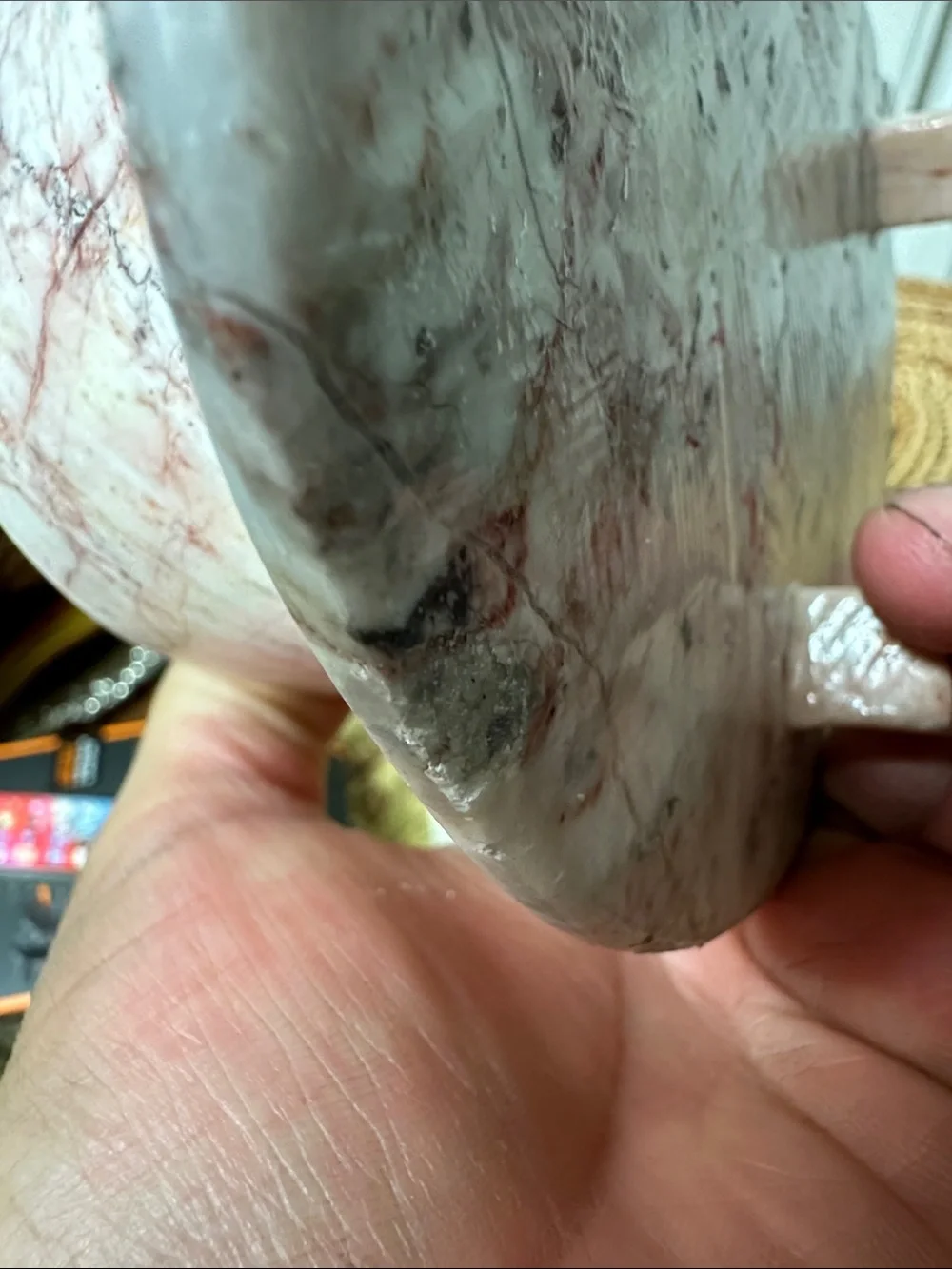 Marble Covered Serving Dish - Pink Marble Finish